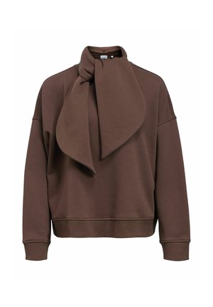 Object, JUMPER SCARF DETAIL - Sweatshirt - seal brown