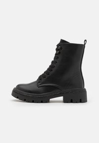 Anna Field Botines con cordones - black
