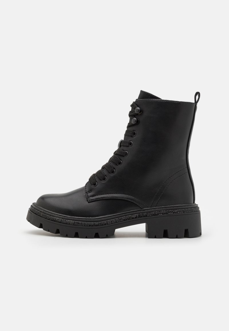 Anna Field Botines con cordones - black