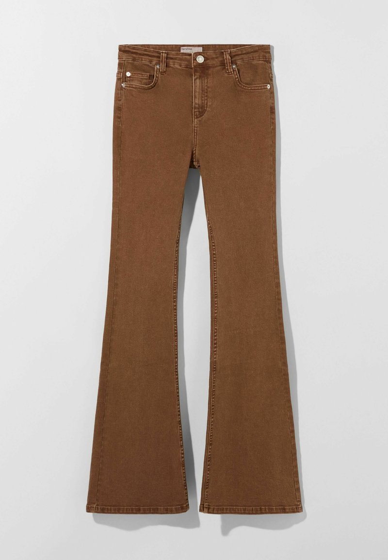Bershka Bootcut jeans bruin