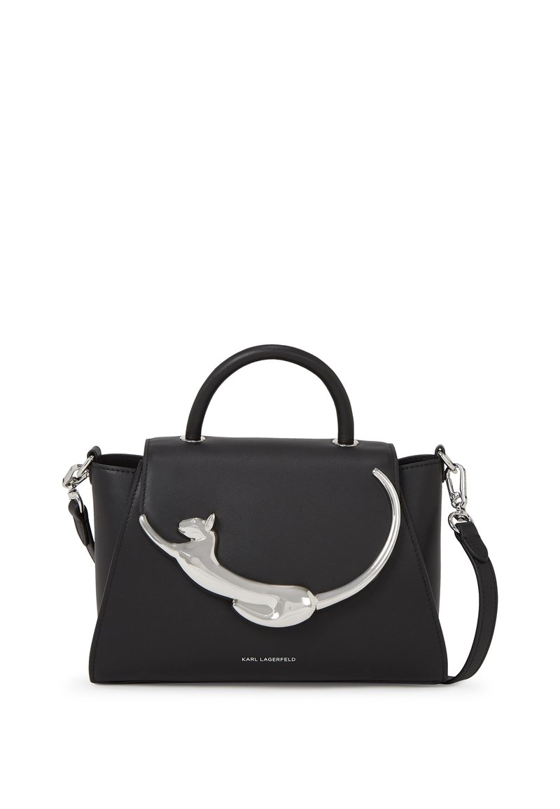 KARL LAGERFELD IKON CHOUP METAL TOP HANDLE - Bolso de mano - black ...