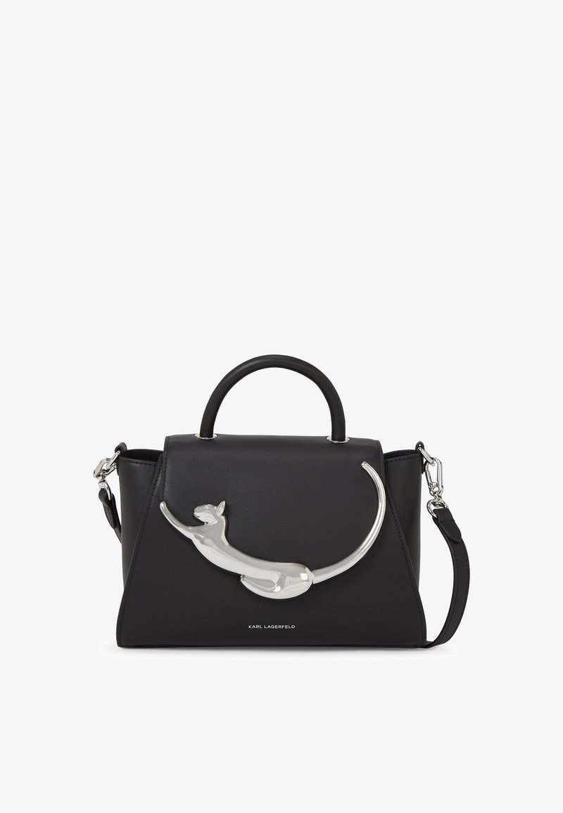 Choup KARL LAGERFELD IKON CHOUP METAL TOP HANDLE - Bolso de mano - black ...