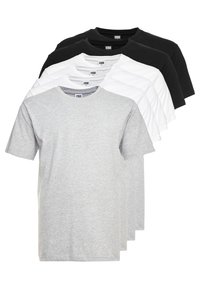 TEE 6-PACK - Osnovna majica kratkih rukava - white/white/white/black/black/grey