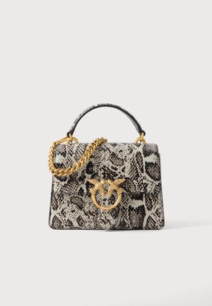 Pinko, LOVE ONE TOP HANDLE CLASSIC  - Чанта за носене през рамо - roccia/nero/antique gold-coloured