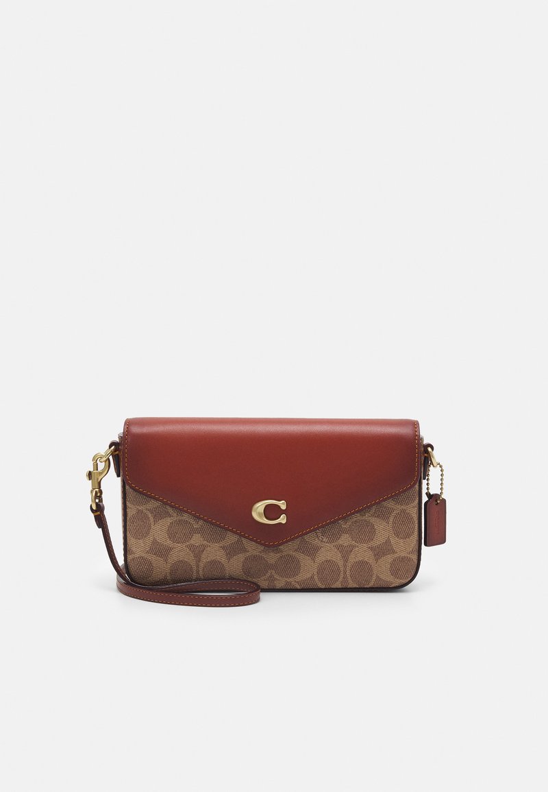 COACH - SIGNATURE CROSSBODY - Taška s příčným popruhem - tan/rust, Zvětšit