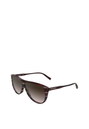 Sonnenbrille - striped burgundy