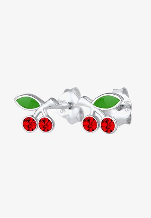 SPARKLING CHERRY STUDS - Auskarai - silberfarben