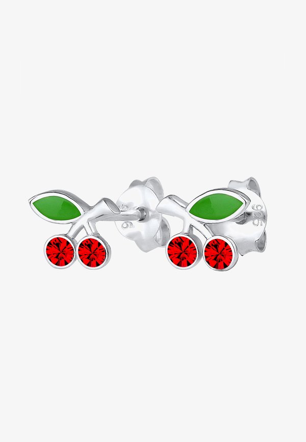 SPARKLING CHERRY STUDS – Ohrringe – silberfarben