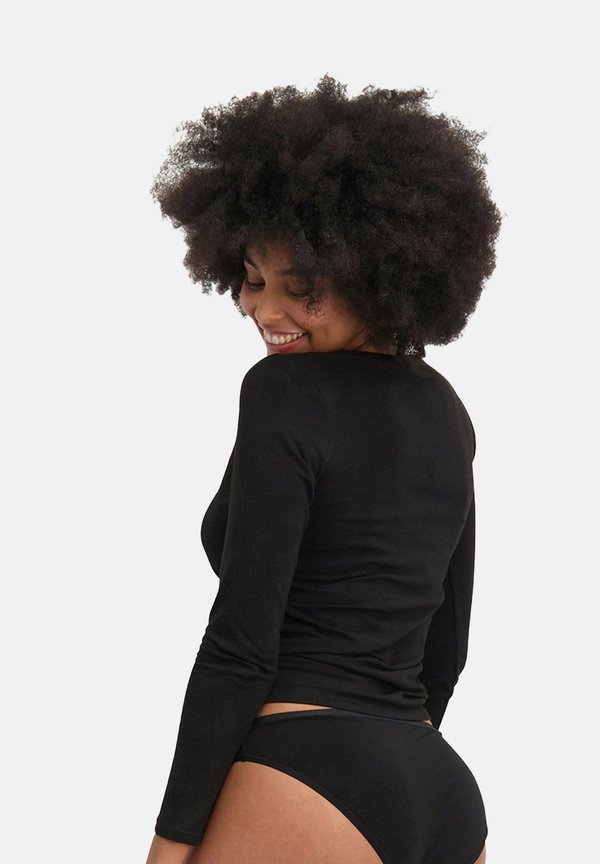 4ER PACK - LARA LONGSLEEVE RUNDHALS UNI - Undershirt - schwarz weiß2