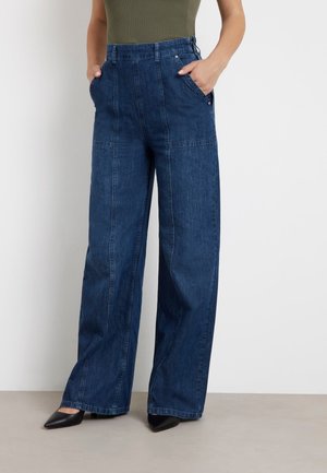 Guess HIGH WAIST WIDE LEG  - Jeans a zampa - blau