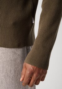 Lindbergh ZIP CARDIGAN - Neuletakki - olive