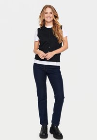 Saint Tropez MILASZ BUTTON FRONT - Liemenė - black