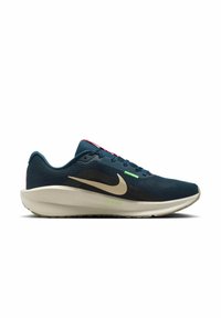Nike Performance DOWNSHIFTER 13 - Road running shoes - armoury navy green strike black desert khaki