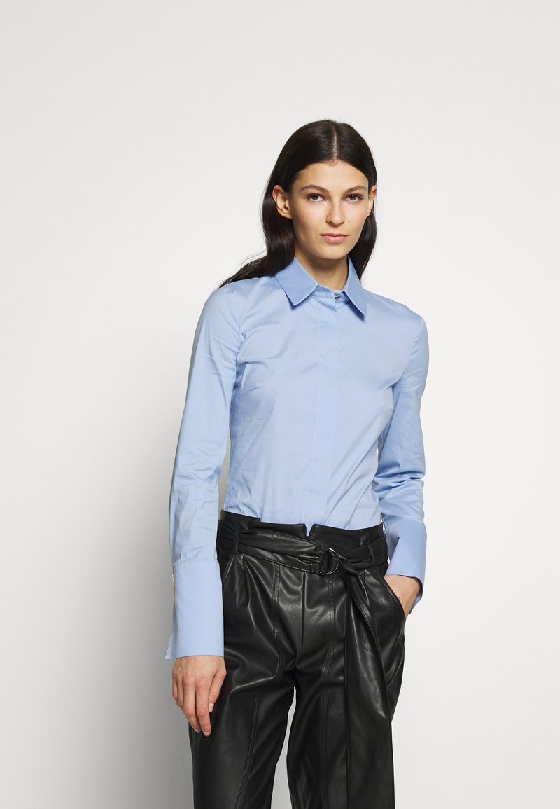Patrizia Pepe CAMICIA BLOUSE - Camicia - sky fil a fil