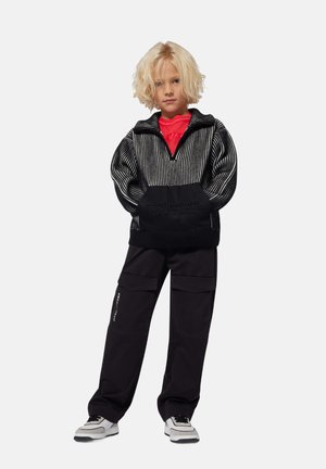 TWILL BROEK - Jean droit - black
