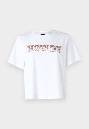 Vero Moda, VMMETTE COWBOY - T-shirt imprimé - bright white
