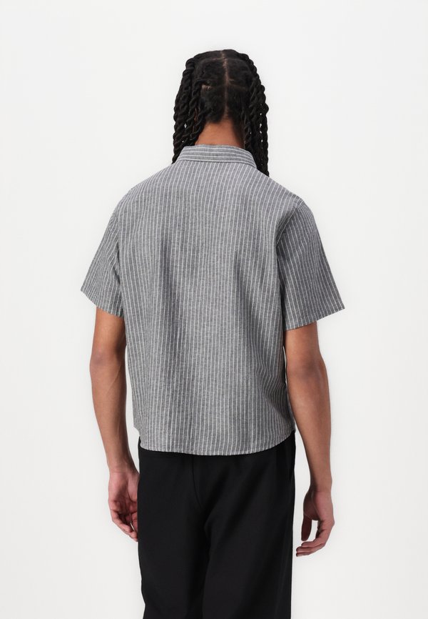 STRIPED SHORT SLEEVE BLEND SHIRT - Shirt3