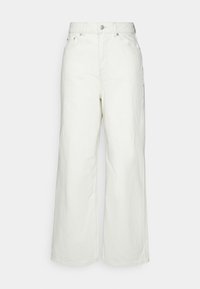 TOKYO WIDE - Bootcut jeans - white denim