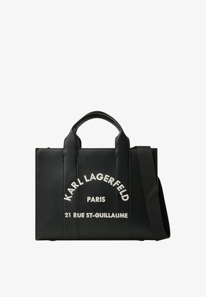 KARL LAGERFELD, RUE ST-GUILLAUME MEDIUM - Τσάντα χειρός - white/black