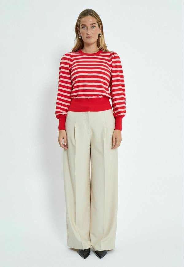 LIVA  - Strickpullover - s tomato striped
