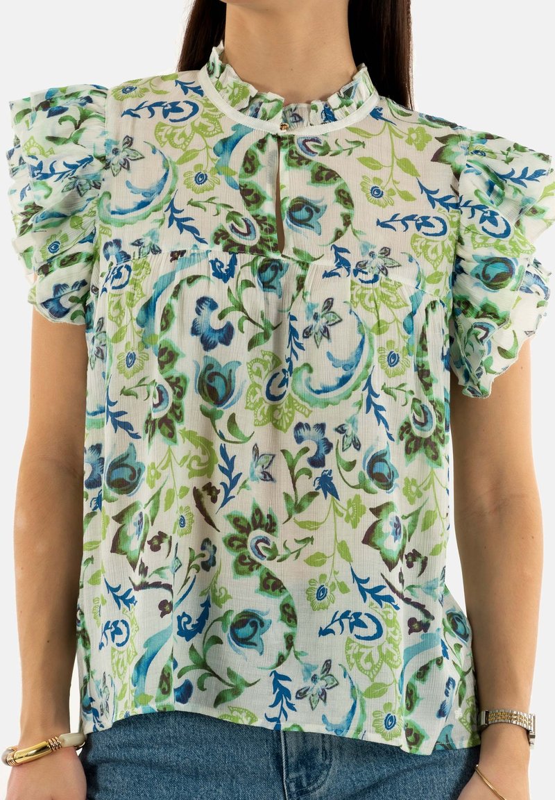 top tunique 100% lyocell marque salsa taille indiquée XS = 34/36