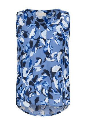 Kaffe, KAFFE KAAMBER TOP PRINTED - Blúzka - blue blurry leafs