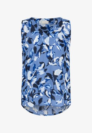 Kaffe, KAFFE KAAMBER TOP PRINTED - Blúzka - blue blurry leafs