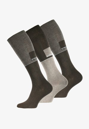 Cotton Prime COMFORT STREET 3 PAAR PACK - Calzettoni - brauntöne