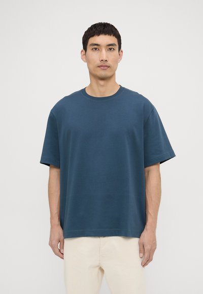 Filippa K HEAVY CREW NECK TEE - Tricou basic - dawn blue