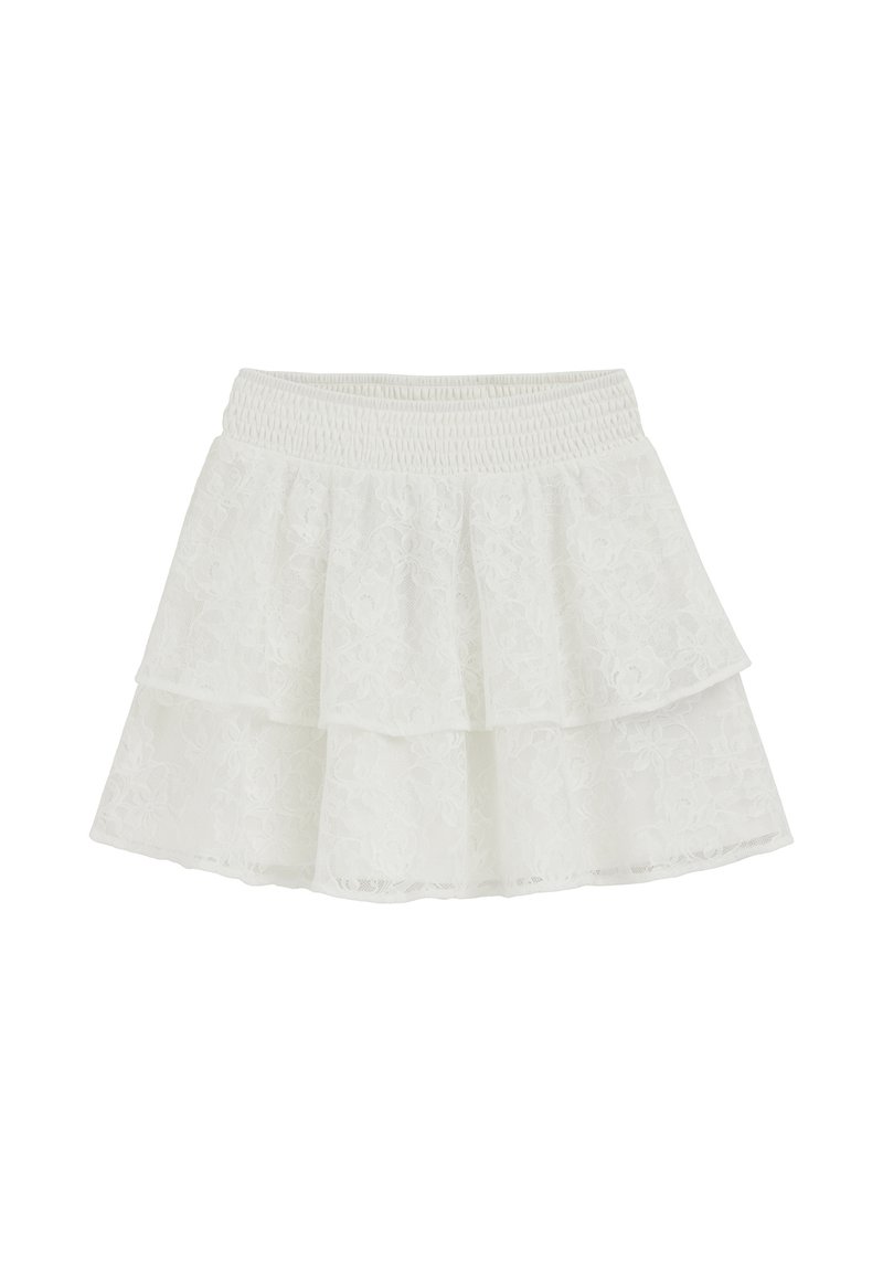 WE Fashion LACE - A-line skirt - white - Zalando