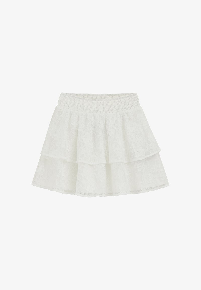 12480 Language WE Fashion LACE - A-line skirt - white - Zalando