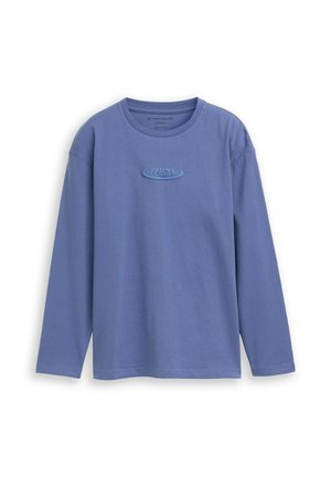 MIT TEXTPRINT - Longsleeve - dusty faded blue