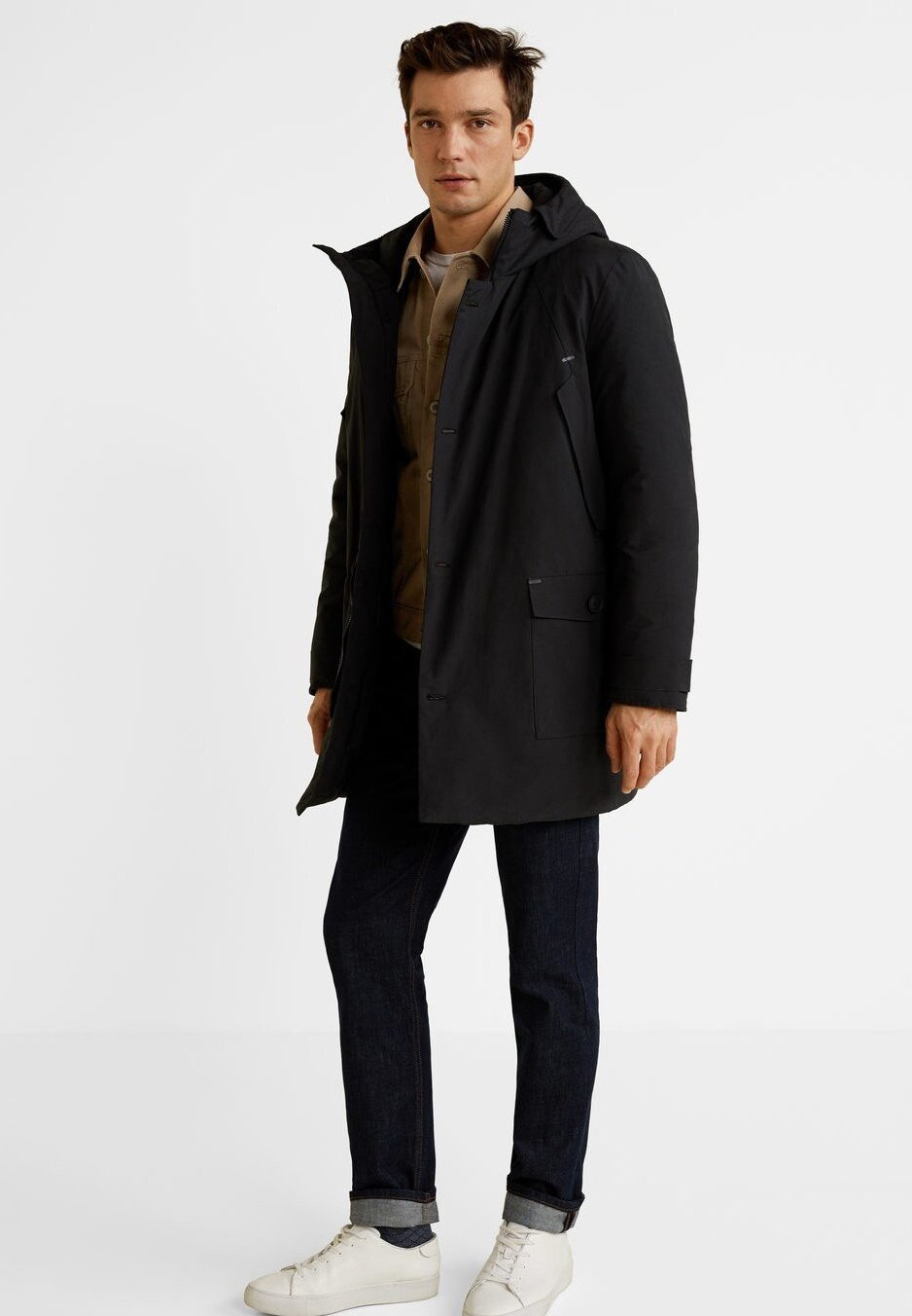 Mango STEPPANORAK AUS BAUMWOLLE Veste d'hiver dunkelgrau Mango STEPPANORAK AUS BAUMWOLLE Veste d'hiver dunkelgrau