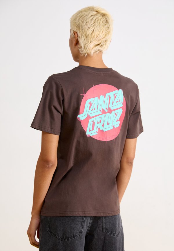 SCRAWL DOT - Print T-shirt - ground coffee2