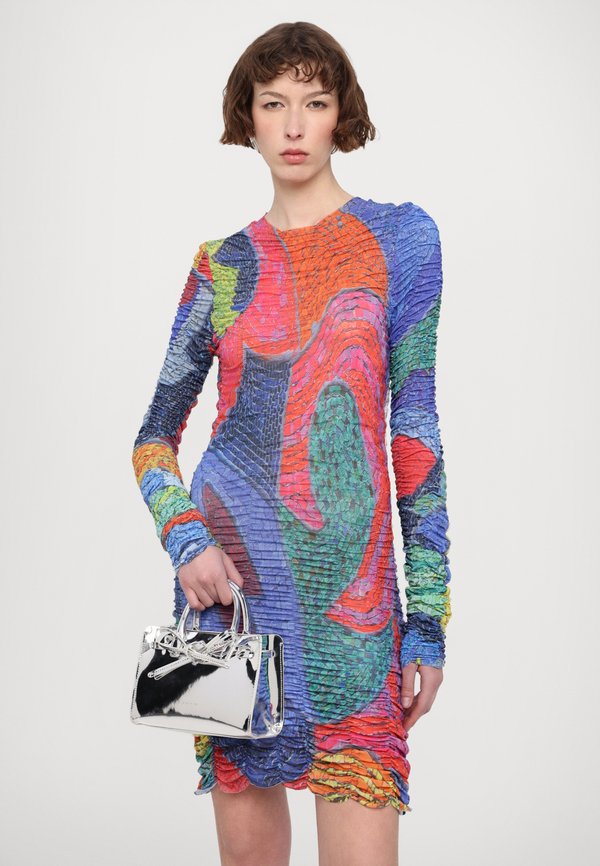 MOZAIC BIRDS DRAPED LONGSLEEVE - Day dress2