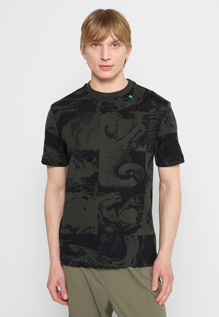 Klättermusen T-shirt print kaki Klättermusen T-shirt print kaki