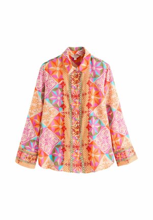 REGULAR FIT - LONG SLEEVE - Blúzka so zapínaním na gombíky - bright geometric print