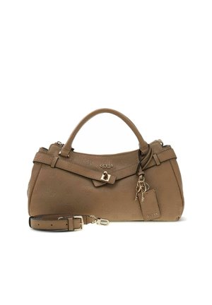 Guess, ELLA LOGO GIRLFRIEND SATCHEL - Handtasche - beige logo