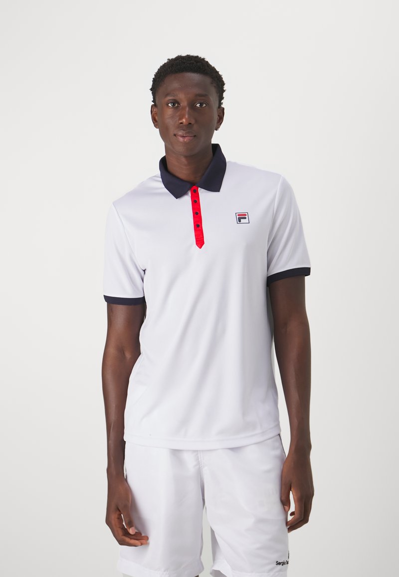 Fila White Cotton Men Polo Shirt main image 1