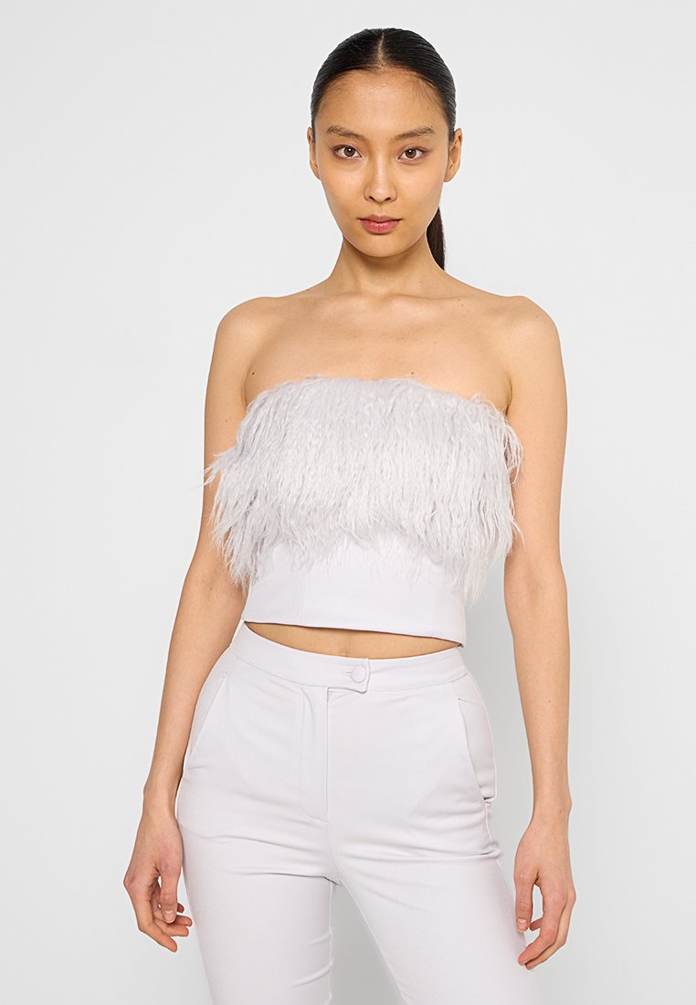 PATRIZIA PEPE Top lichtgrijs PATRIZIA PEPE Top lichtgrijs