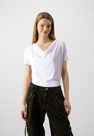 ONLIVANNA WATERFALL - T-shirt con stampa - white