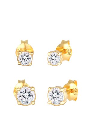 SPARKLING BASIC SET - MIT KRISTALLEN VON SWAROVSKI® - Cercei - gold-coloured