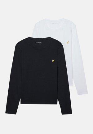 2 PACK - Hosszú ujjú felső - white/black