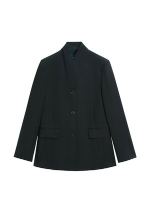 Massimo Dutti, FLOWY BUTTON-DETAIL BLAZER - Korte frakker - mottled dark blue