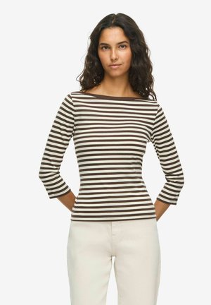 Noisy May, 3/4 SLEEVED BLOUSE NMSTORMI BOATNECK - T-shirt à manches longues - hot fudge