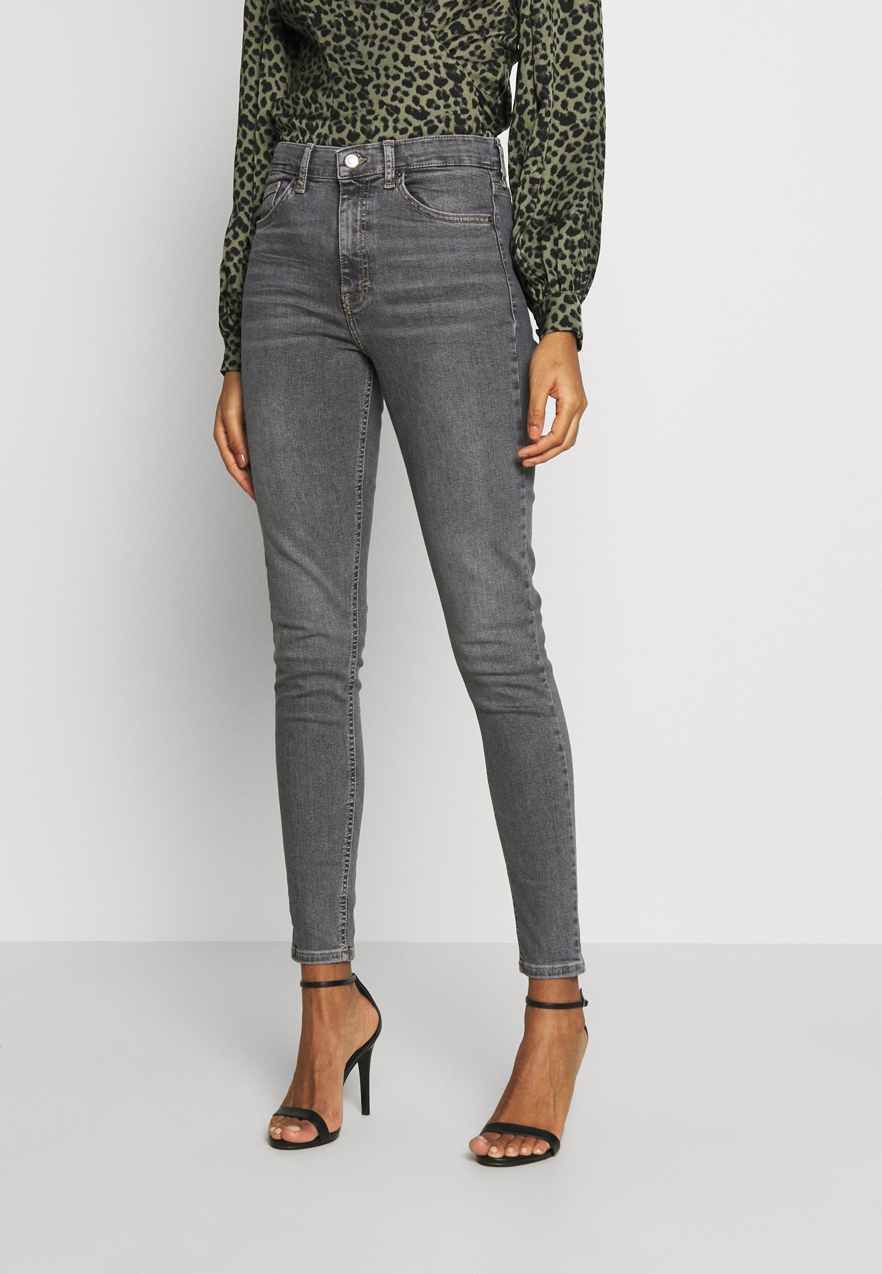 topshop jamie jeans grey
