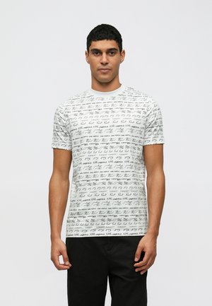 KARL LAGERFELD CREWNECK - T-shirts med print - white/black