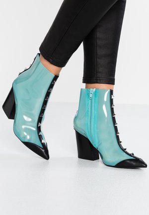 Bottines à talons hauts - turquoise