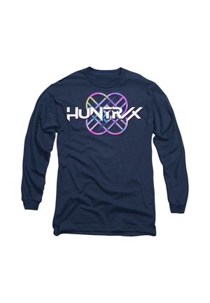 K-POP DEMON HUNTERS - HUNTRIX PASTEL LOGO - Long sleeved top - dark blue