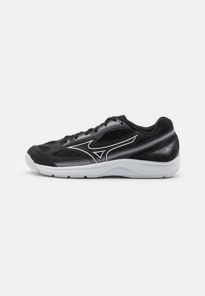 Mizuno BREAK SHOT 4 CS - Tennisschuh für Teppichböden - black/white/harbor mist